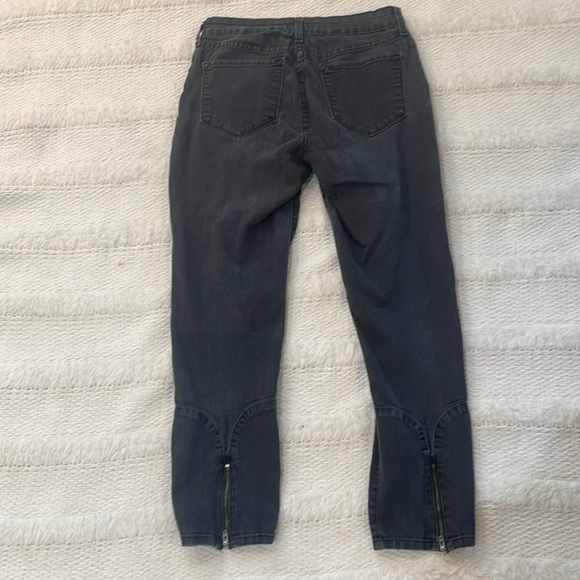 NYDJ black ankle jeans back leg zippers lift tuck technology USA women’s size 10 - Picture 1 of 16